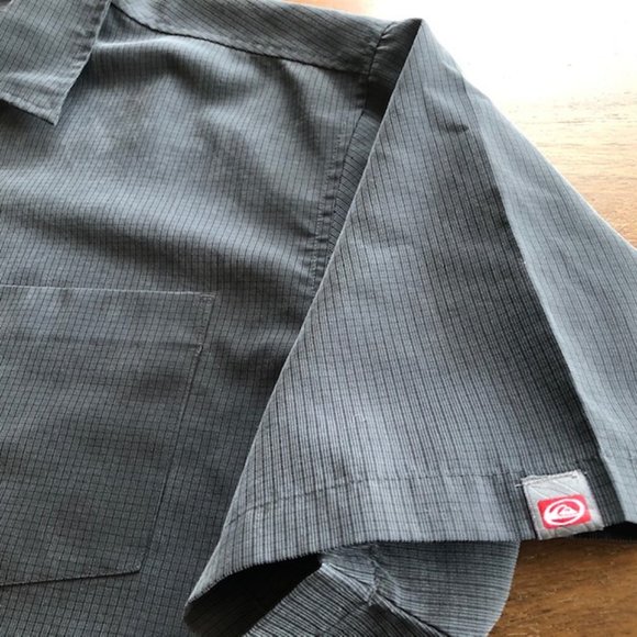 Mens Quiksilver Short Sleeve Dark Gray Medium - Picture 4 of 8